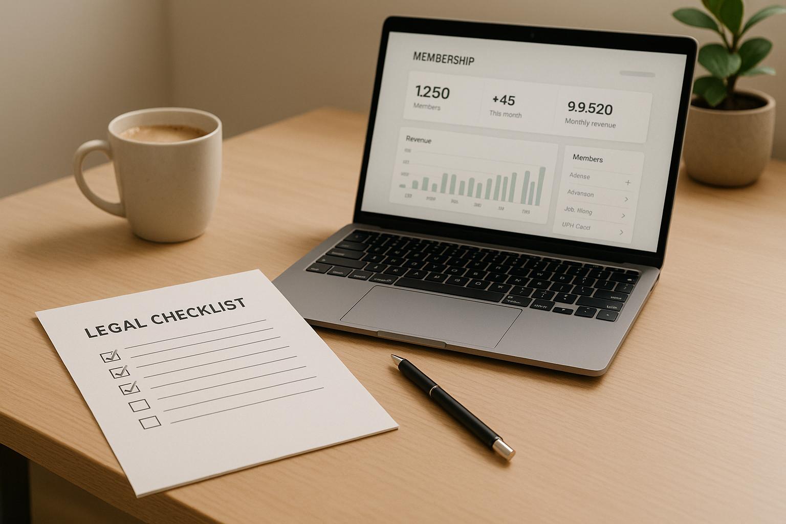 Legal Checklist for Membership Models
