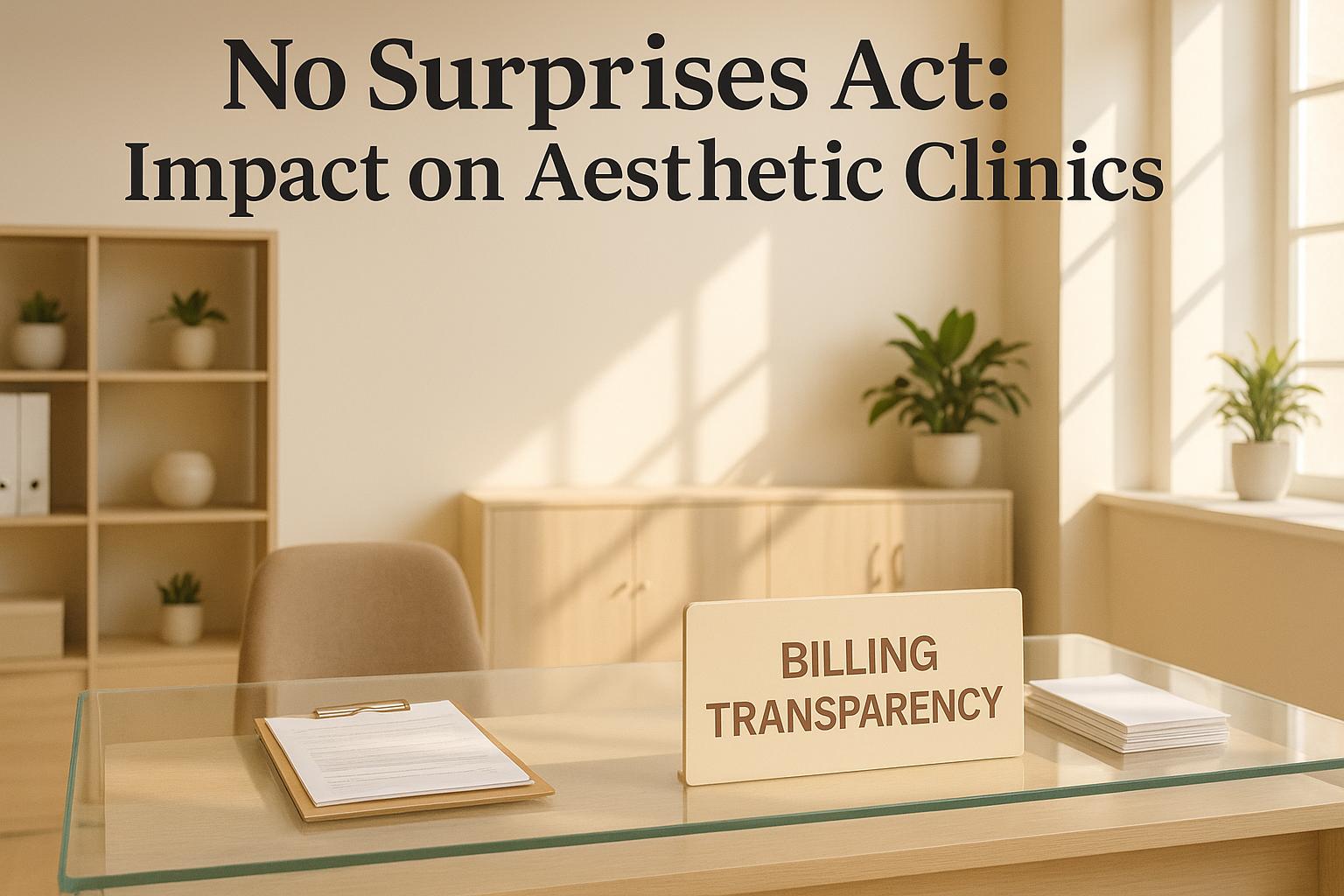 No Surprises Act: Impact on Aesthetic Clinics