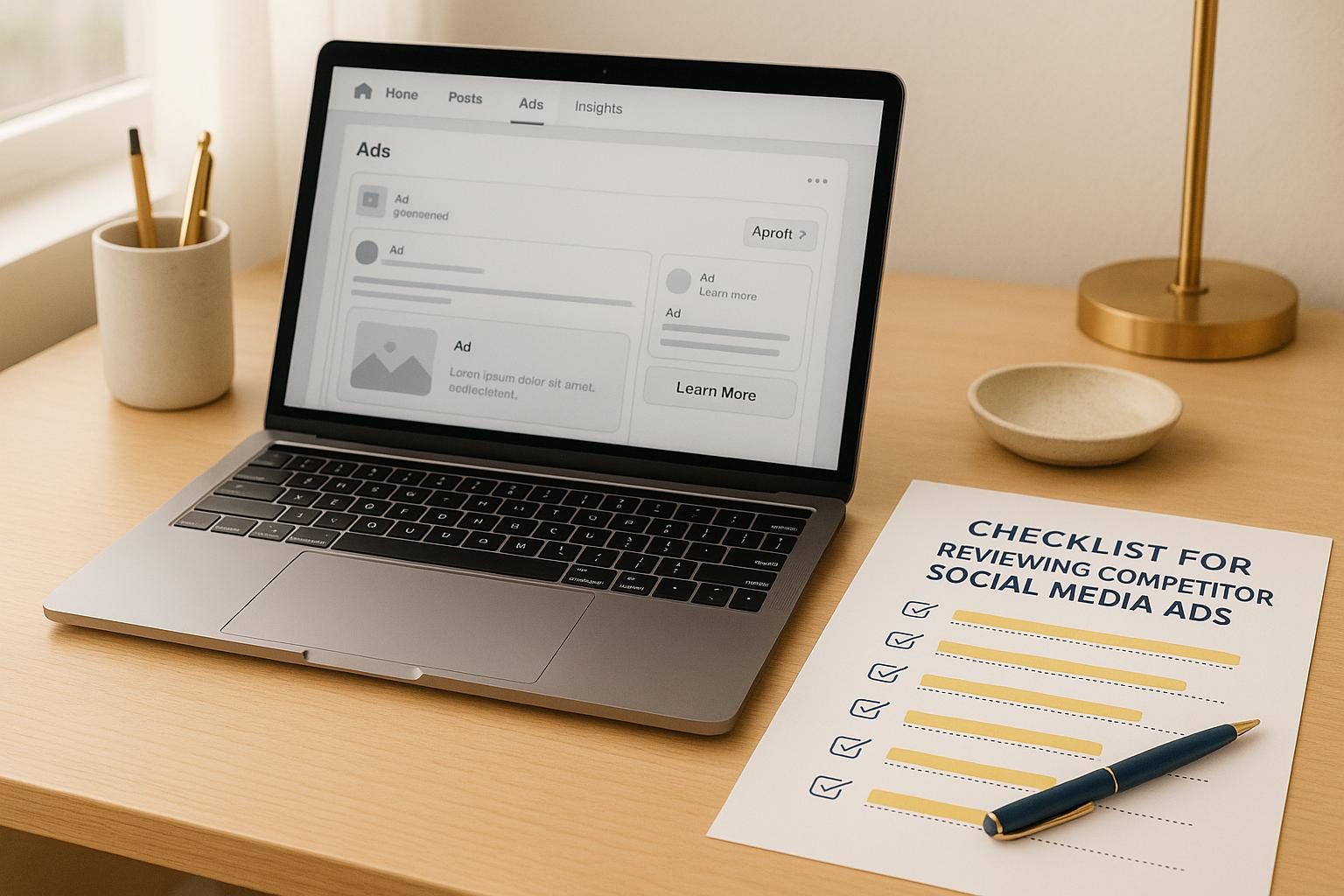 Checklist for Reviewing Competitor Social Media Ads