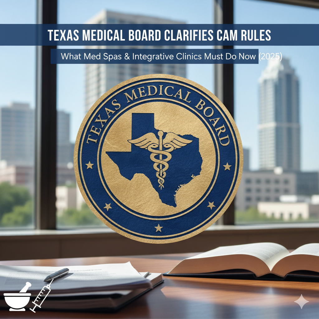 Texas Medical Board Clarifies Complementary & Alternative Medicine Rules: What Med Spas and Integrative Clinics Must Do Now (2025)
