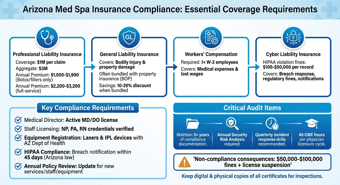 Arizona Med Spa Insurance Requirements and Coverage Limits