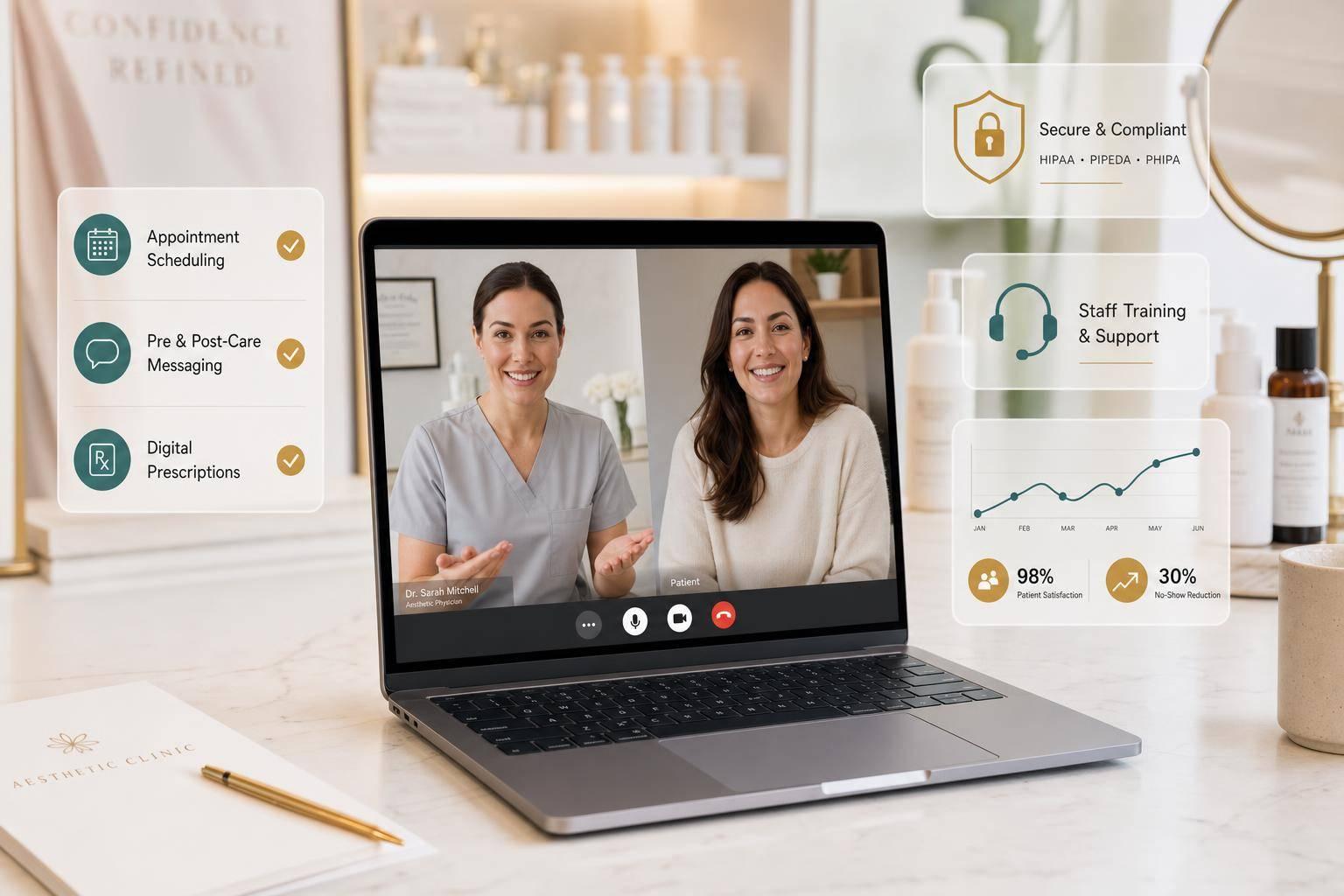 Telehealth Setup for Aesthetic Clinics