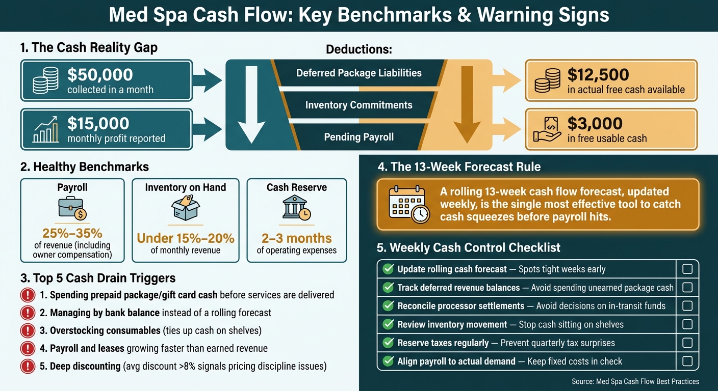 Med Spa Cash Flow: Key Benchmarks & Warning Signs