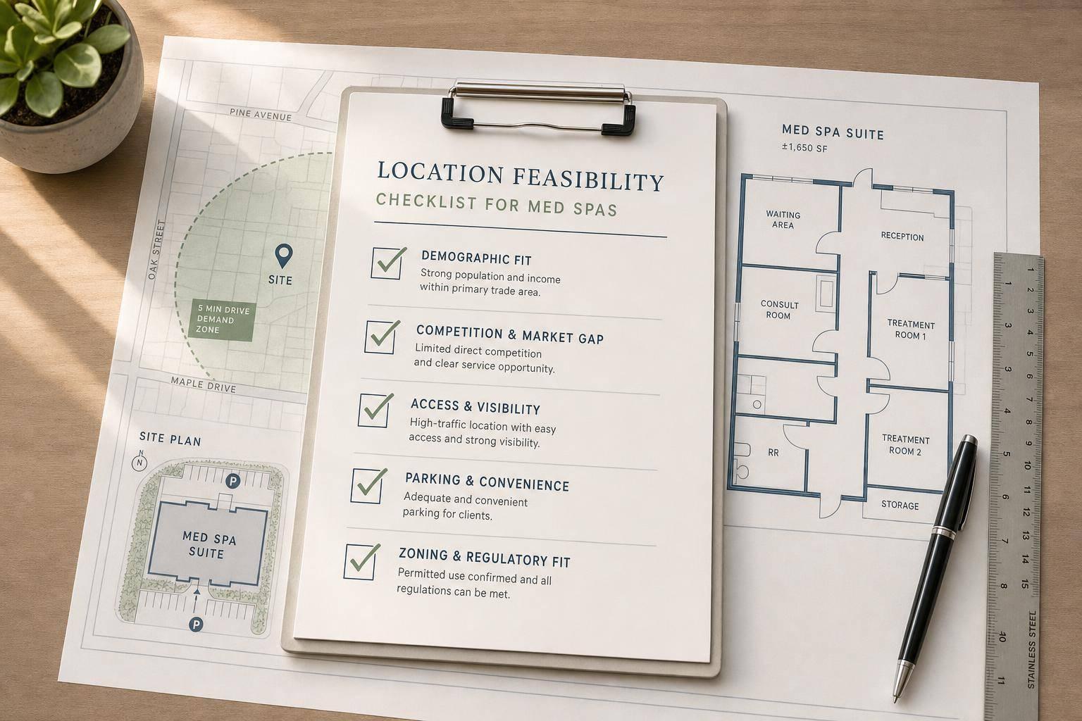 Location Feasibility Checklist for Med Spas