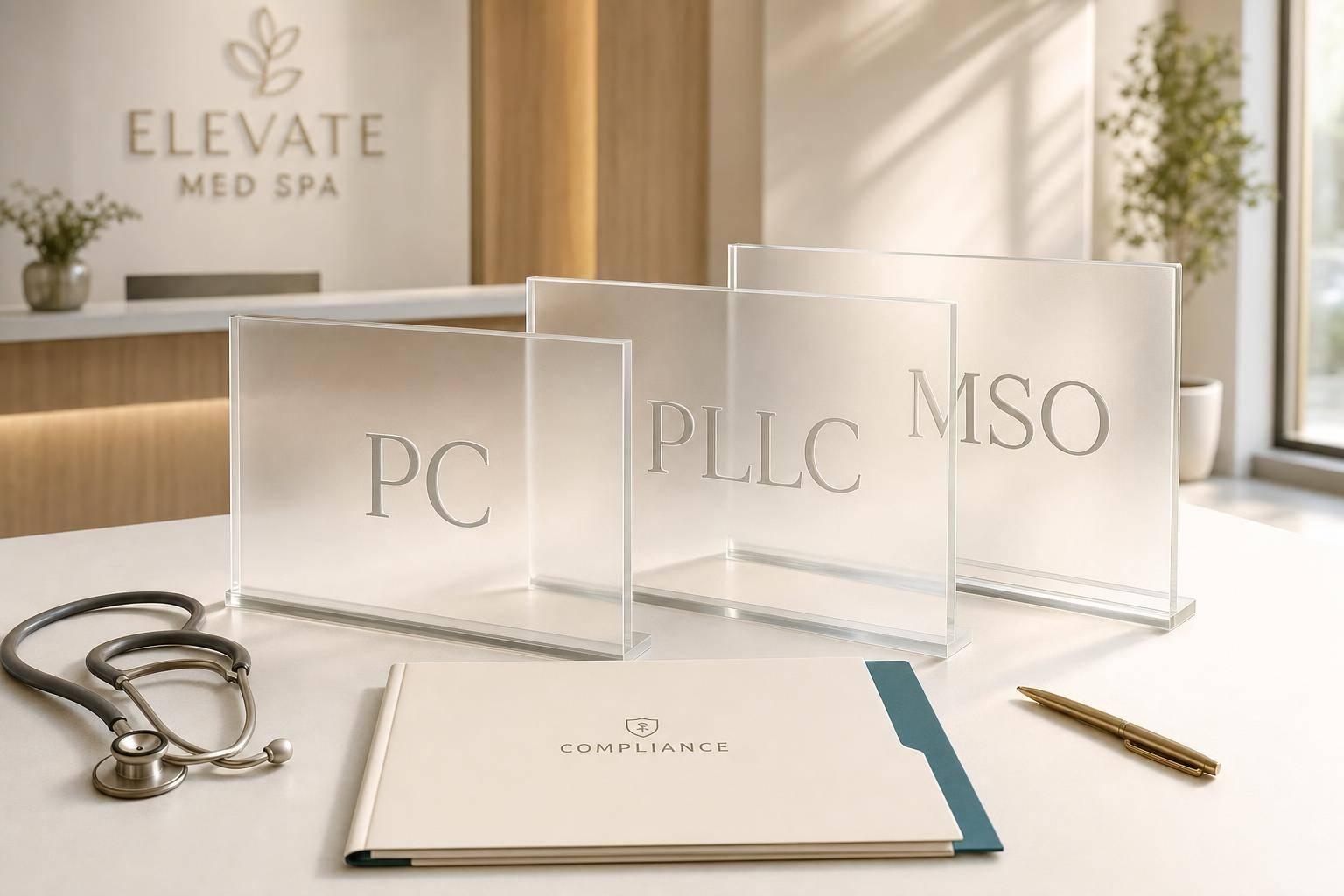 PC, PLLC, MSO: Med Spa Entity Comparison